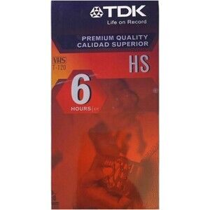 NEW TDK T-120HS High Std VHS Video Tape Set Of 3 Taped Together 1 Has Small tear